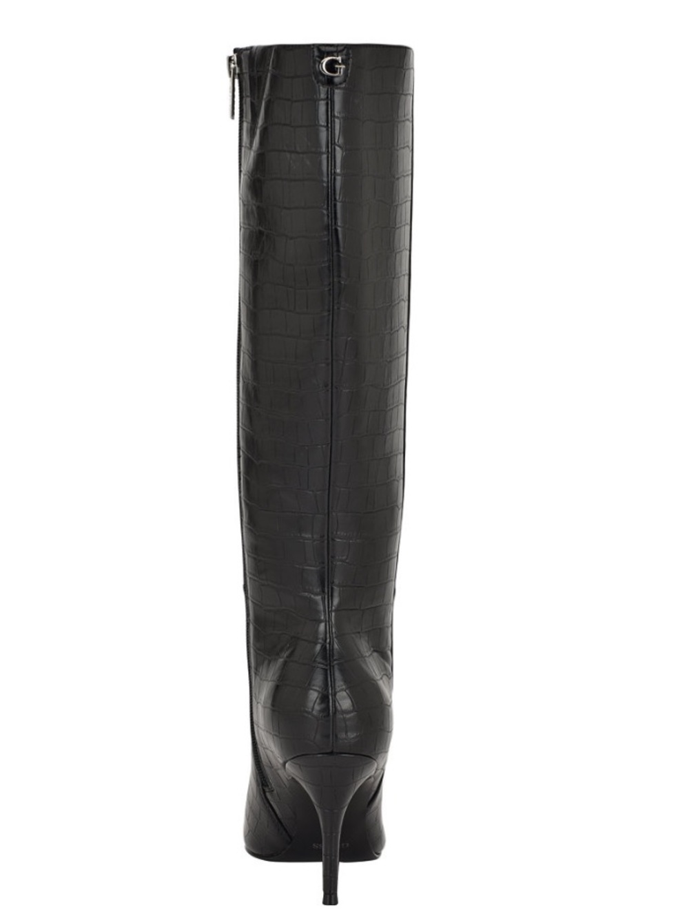 Dark Wine Croco - GUESS Dark Wine Croc-Embossed Pointed-Toe Over-the-Knee Boot - Picture 3 of 4